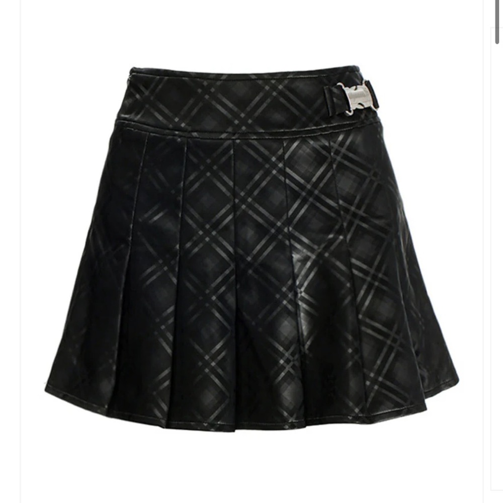 Jyosei Black Leather Skirt | Size M
